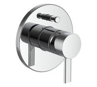 Meda mit bain-douche à enc avec simibox avec inverseur clapet ar chromé - LAUFEN HF506689100000