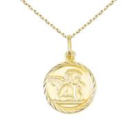Médaille Ange Or Jaune - Chaîne Dorée Offerte