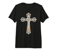 Médaille catholique Croix de Saint Benoît T-Shirt Haut de Gamme