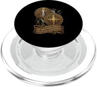 Médaille catholique Saint Benoît PopSockets PopGrip pour MagSafe