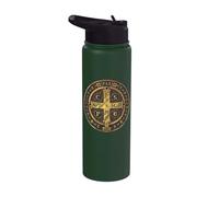 Médaille catholique Saint Benoît Stainless Steel Insulated Water Bottle