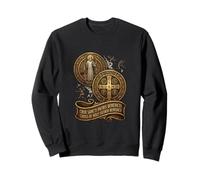 Médaille catholique Saint Benoît Sweatshirt