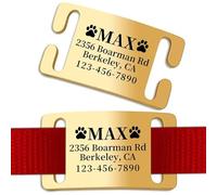 Médaille Chien Personnalisée avec Gravure - Plaque d'Identification Durable pour Collier de Chien et Chat | Médaillon Gravé Élégant et Personnalisable | Dog Tag