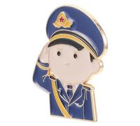 Médaille Commémorative en Alliage Bleu, Broche Élégante pour Adultes | Design Unique et Finition Soignée, Usage Mixte pour Événements Commémoratifs, Identité Personnelle, Tenue