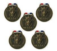 Médaille de chèvre - Pendentif champion de 7,6 cm avec cordon tour de cou, chaîne de récompense pour football, basket-ball, MVP, tournois et gagnants de ligue (5)