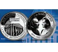 Medaille De Collection. Pierre Et Marie Curie