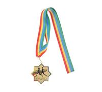 Médaille de Course à Pied Première Place, Ruban, Métal Alliage de Zinc | Coureurs, Entraîneurs et Finishers, Gravure Possible, Motif Victoire, Usage Extérieur