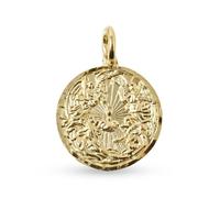 Médaille de l'Archange Saint Raphaël Gabriel Michel Ange Gardien en argent massif plaqué or 16 mm.