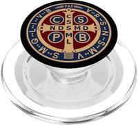 Médaille de Saint Benoît Benoît Catholique PopSockets PopGrip pour MagSafe
