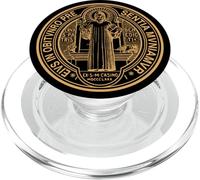 Médaille de Saint Benoît Pax Peace and Protection Imprimée PopSockets PopGrip pour MagSafe