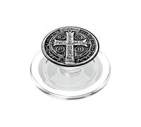 Médaille de Saint Benoît Petite Croix de Saint Benoît PopSockets PopGrip pour MagSafe