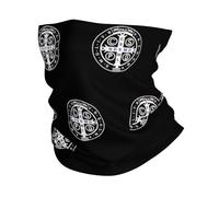 Médaille De Saint Benoît Unisexe Bandana Léger Snood Anti-Solaire Tour De Cou pour Plein Air Moto Cyclisme Ski