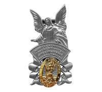 Médaille de Saint-Christophe pour voiture, ange gardien, accessoire de visière de sécurité, cadeau religieux pour nouveau conducteur, parent, famille, ami (1 pièce)