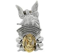 Médaille de Saint Christophe pour voiture, cadeau religieux pour parent, famille, ami, conducteur