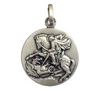 Médaille de Saint-Georges En Argent Massif 925