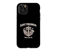 Médaille de Saint Philomène - Breloque Religieuse pour dévographie Coque pour iPhone 11 Pro