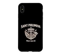 Médaille de Saint Philomène - Breloque Religieuse pour dévographie Coque pour iPhone XS Max
