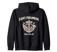 Médaille de Saint Philomène - Breloque Religieuse pour dévographie Sweat à Capuche