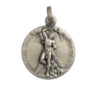 Médaille de Saint-Sébastien en argent massif 925