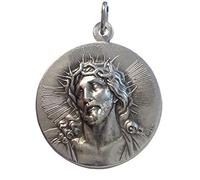 Médaille de Sainte Face du Christ " Ecce Homo " en Haut Relief - Grande taille - Big Size- 32 mm