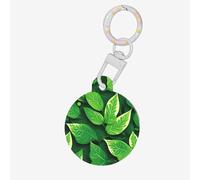 Médaille décorative en acrylique avec imprimé feuilles de la Saint-Patrick pour animaux de compagnie, pendentif épais pour animaux de compagnie, vacances pour les amoureux des animaux, cadeau pour