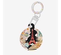 Médaille décorative en acrylique avec imprimé Tour Eiffel de Paris pour animaux de compagnie, pendentif épais pour animal de compagnie, vacances pour les amoureux des animaux, cadeau pour chien