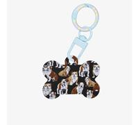 Médaille décorative en acrylique avec motif bouledogues anglais pour les vacances pour les amoureux des animaux de compagnie, cadeau pour chiens