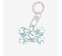 Médaille d'identification en forme d'os en forme d'étoile de mer, étiquettes en acrylique pour chien et chat avec anneau pour chien, chat, pendentif artisanat