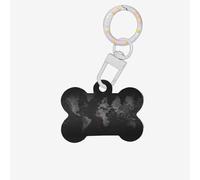 Médaille d'identification en forme d'os pour chien et chat en acrylique avec anneau pour chien et chat