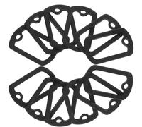 Médaille D'identification pour Chien Protection en Silicone, 12 Pièces | Bord Renforcé, Ajustement Précis, du Bruit, Style Militaire, Couleur Noire, Lot Pratique