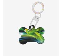 Médaille d'identification pour perroquet en acrylique en forme d'os, parfaite pour les chiens et chats de petite et grande taille, mignonne et fonctionnelle