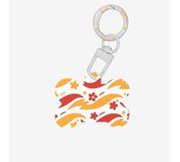 Médaille d'identification Wave Streak en acrylique en forme d'os, parfaite pour les chiens et les chats de petite et grande taille, mignonne et fonctionnelle