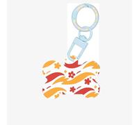 Médaille d'identification Wave Streak en acrylique en forme d'os, parfaite pour les chiens et les chats de petite et grande taille, mignonne et fonctionnelle