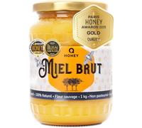 Médaille d'Or - 2025 Paris International Honey Awards - Miel Brut de Fleurs Sauvages 1kg, 100% Naturel, Pur, Non Filtré et Non Pasteurisé