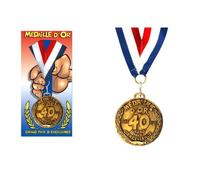 Médaille d'or anniversaire 40 ans