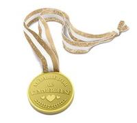 médaille d'or résine l'emmerdeuse ruban 10.5cm - générique cd10442v05