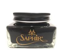 Medaille D'or Saphir Cordovan Pflegecreme-Set avec Base Coton et Coton - Brun foncé