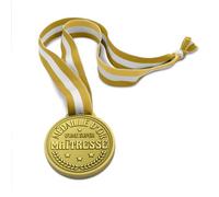 STC Médaille d'or en résine Super Maîtresse 10,5 cm Jaune