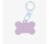 Médaille double face en forme d'os avec impression pélican amusante pour chiens et chats