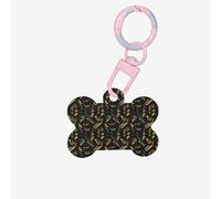 Médaille double face personnalisée en forme d'os pour animaux de compagnie avec impression d'instruments de musique pour chiens et chats