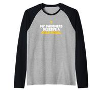 Médaille du Futur père Mes nageurs méritent Manche Raglan