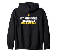 Médaille du Futur père Mes nageurs méritent Sweat à Capuche