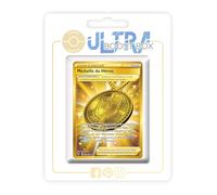 Médaille du Héros 201/185 Dresseur Secrète Gold - Ultraboost X Epée et Bouclier 4 Voltage Éclatant - Coffret de 10 Cartes Pokémon Françaises