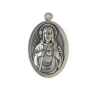 Médaille du Sacré-Cœur de Jésus. Médaille scapulaire. Notre Dame du Mont Carmel.
