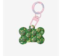 Médaille en acrylique en forme d'os imprimée Sugar Cookies avec chaîne colorée et jolie étiquette d'identification pour animal de compagnie.