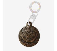 Médaille en forme de boussole de pharaon pour animaux de compagnie, médaille d'identification ronde en acrylique, parfaite pour les chiens et les chats de petite et grande taille, mignonne et