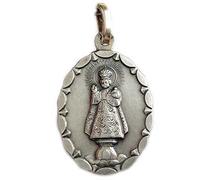 Médaille "Enfant Jésus de Prague" Argent Massif 925