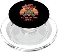 Médaille Humoristique en Forme de Tortue Slow Runners Club PopSockets PopGrip pour MagSafe