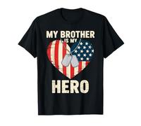Médaille militaire avec drapeau américain My Brother Is My Hero T-Shirt