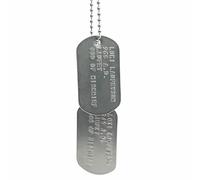 Médaille militaire Loki « God of Mischief » - Accessoire de cosplay - Chaînes en acier inoxydable incluses